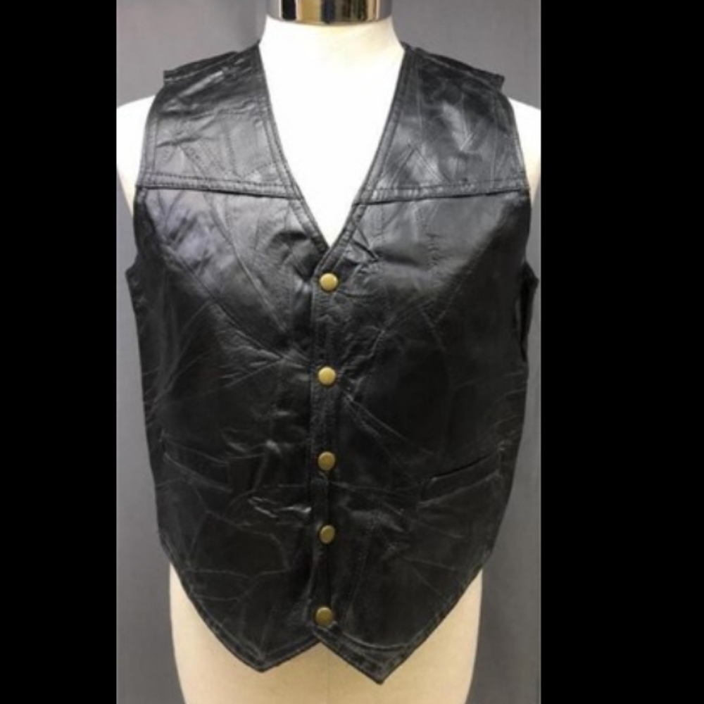 Giovanni Navarre genuine leather vest